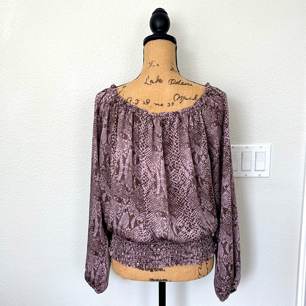 Michael Kors snakeskin print blouse